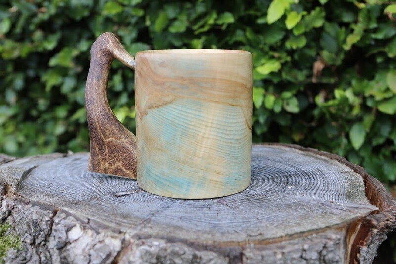 Olive Ash Wood Turned Tankard