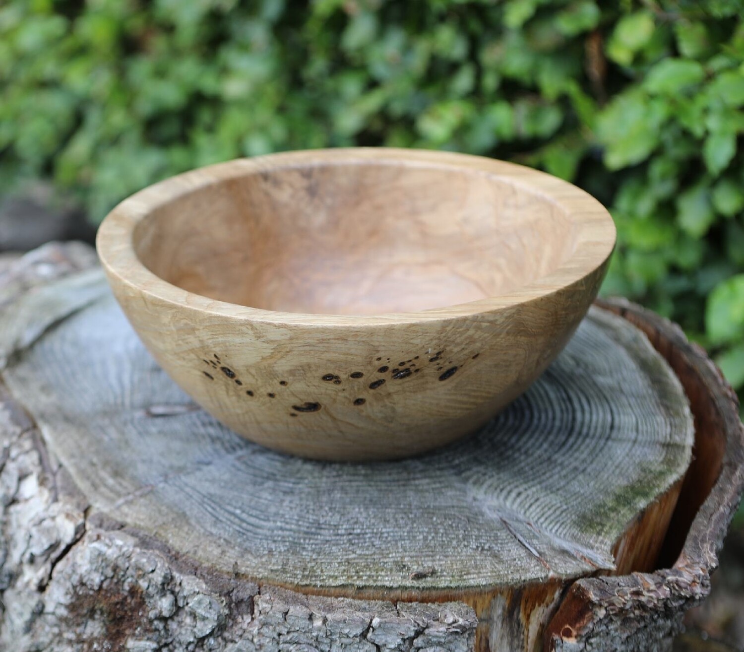 Solid Irish Olive Ash Wooden Bowl