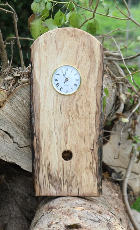 Irish Spalted Elm Pendulum Clock