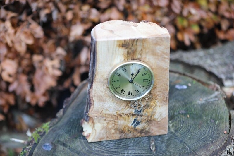 Burl Spalted Sycamore Clocks