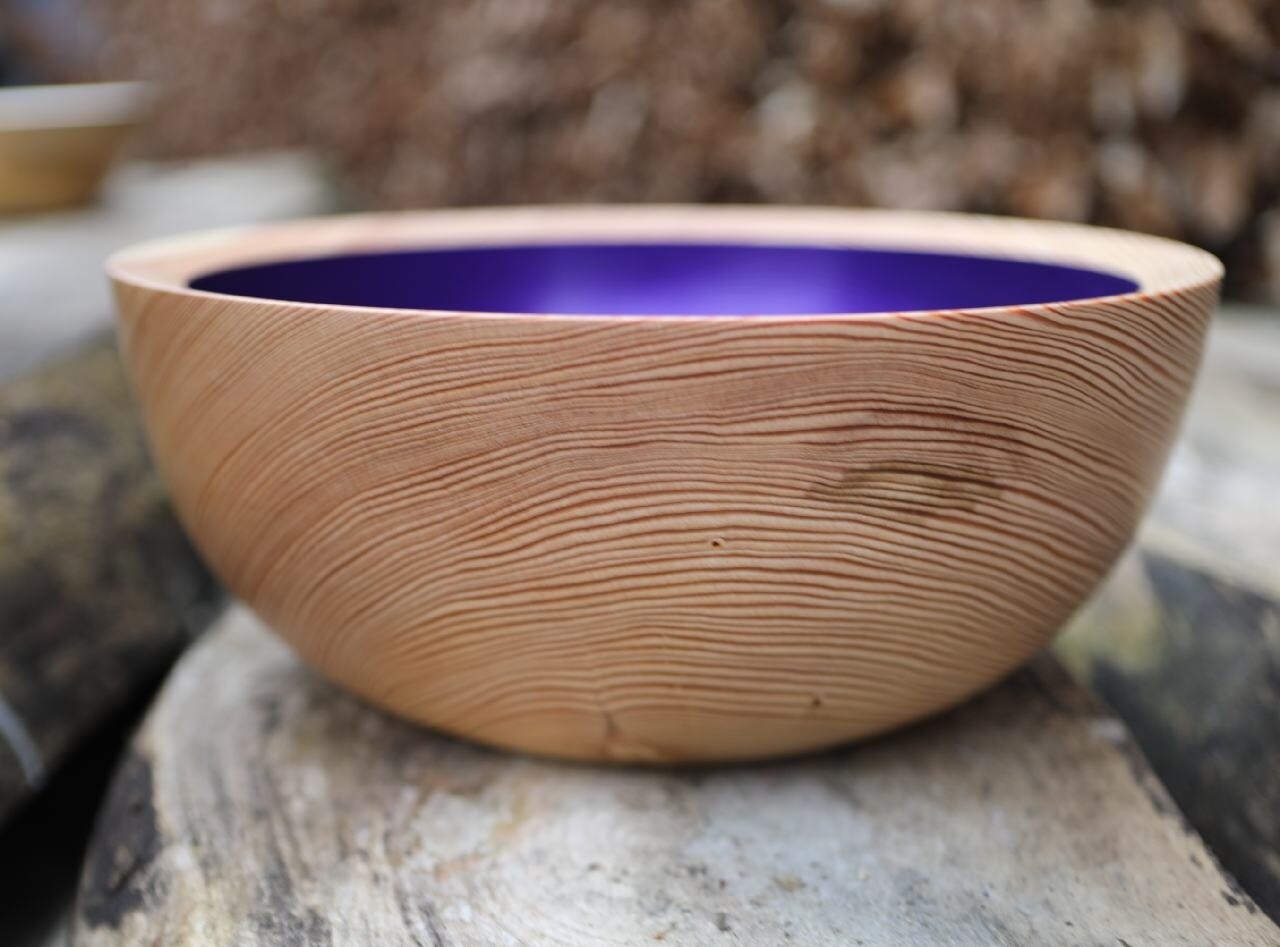 Iridescent Purple Chestnut bowl