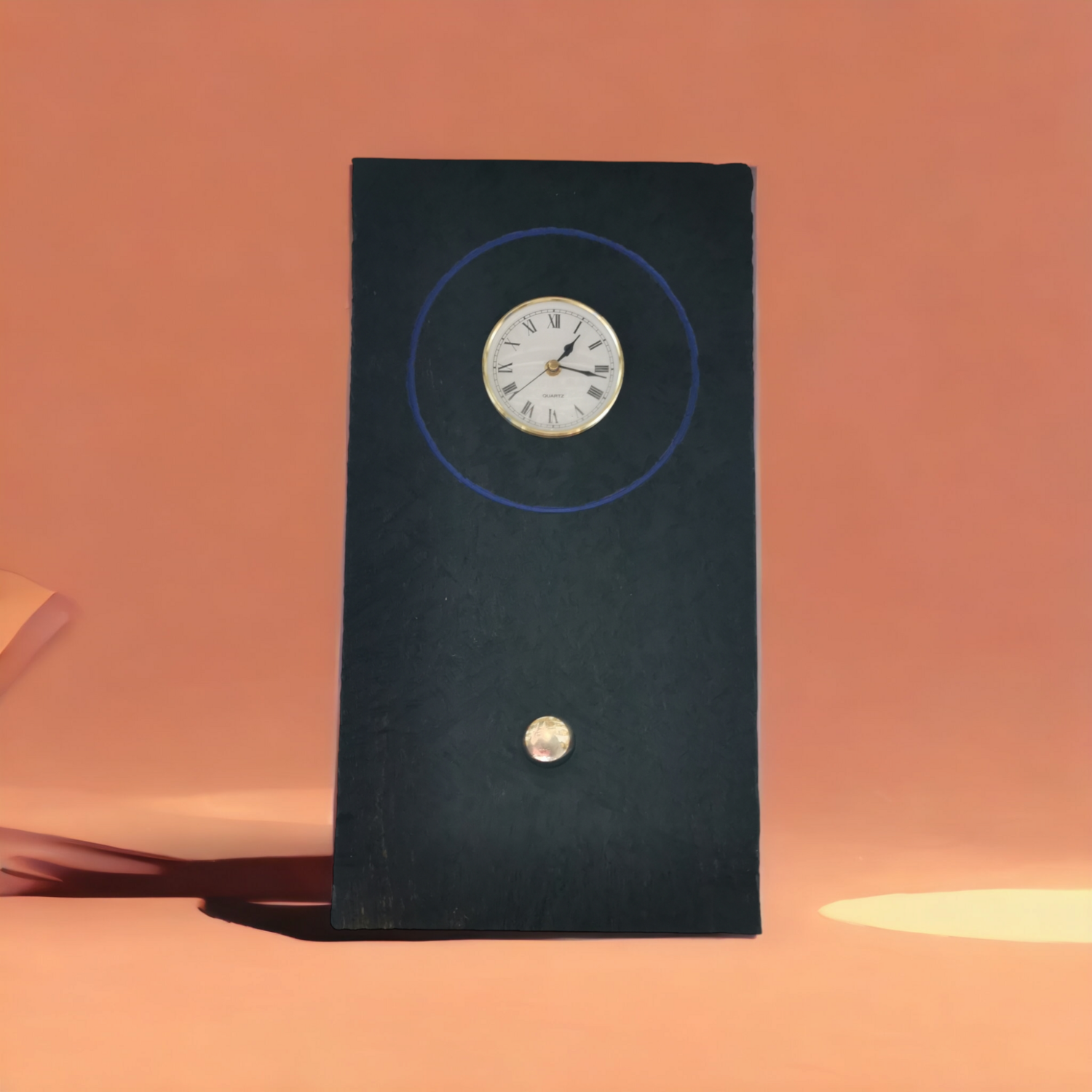 Textured Irish Oak Pendulum Clock for Timeless Appeal