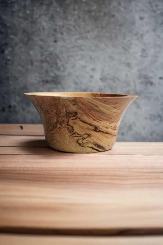 Spalted Beech Tulip Shaped Bowl