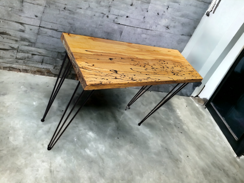 Industrial Style Console Table with Hairpin Legs