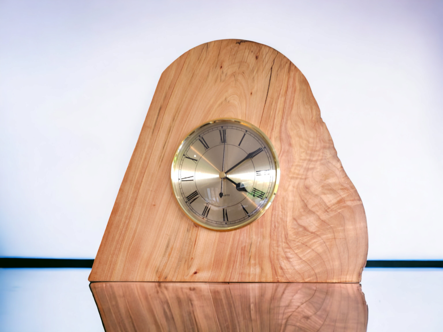 Irish Cypress Free Standing Mantel Clock