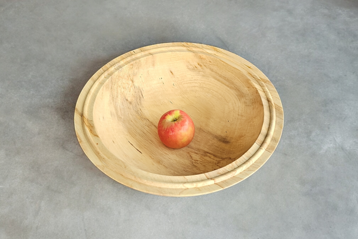 Extra Large Raised Rim Sycamore Wood Bowl