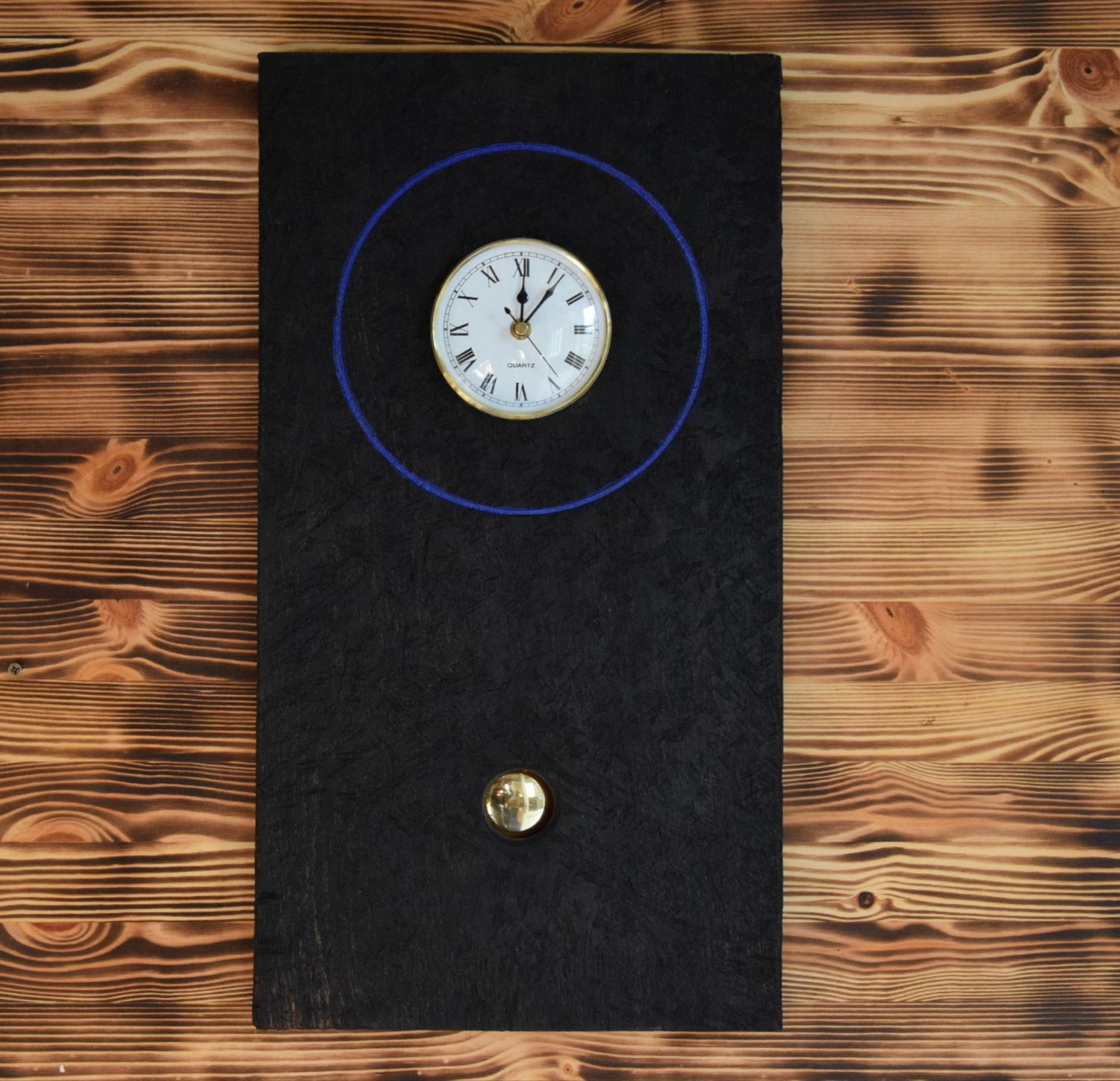 Textured Irish Oak Pendulum Clock for Timeless Appeal