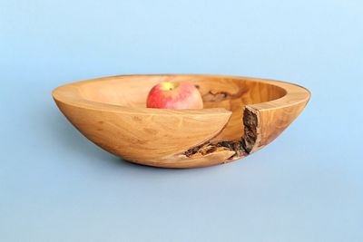 Dramatic Live Edge Elm Shallow Bowl