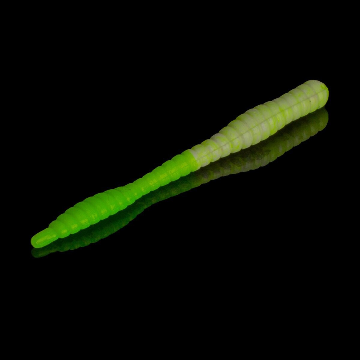 Soorex Worm 80mm White - Chartreuse