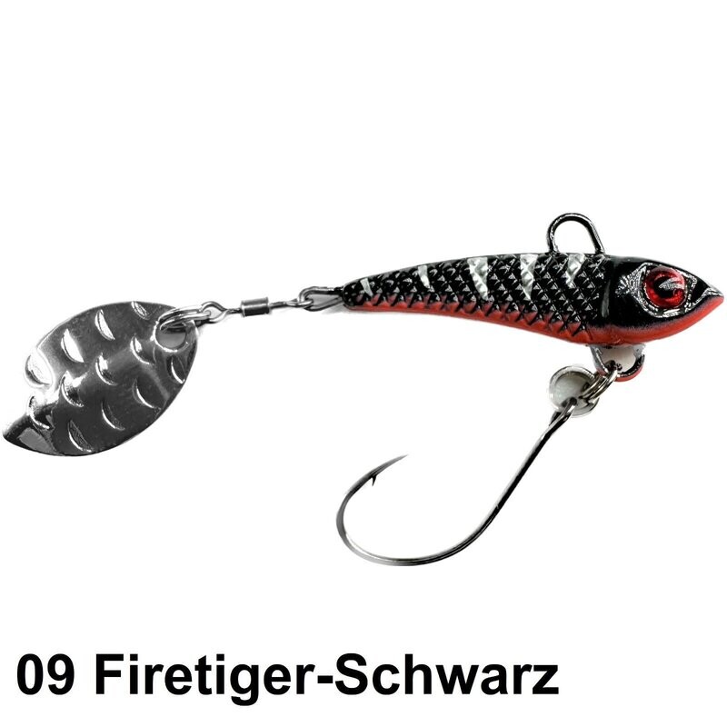 Paladin Ultralight Action Spin Jig Spinner 09 Firetiger-Schwarz