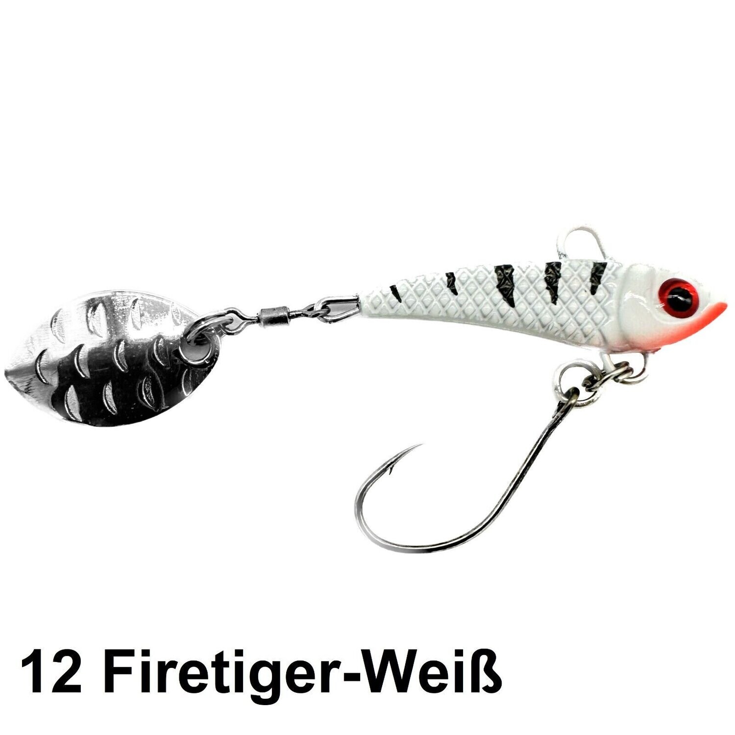 Paladin Ultralight Action Spin Jig Spinner 12 Firetiger-Weiss