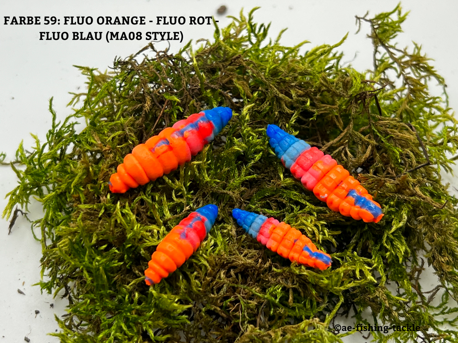 ACTIVA BIENENMADE, FLUO ORANGE - FLUO ROT - FLUO BLAU (MA08 STYLE), auftreibend, 40mm