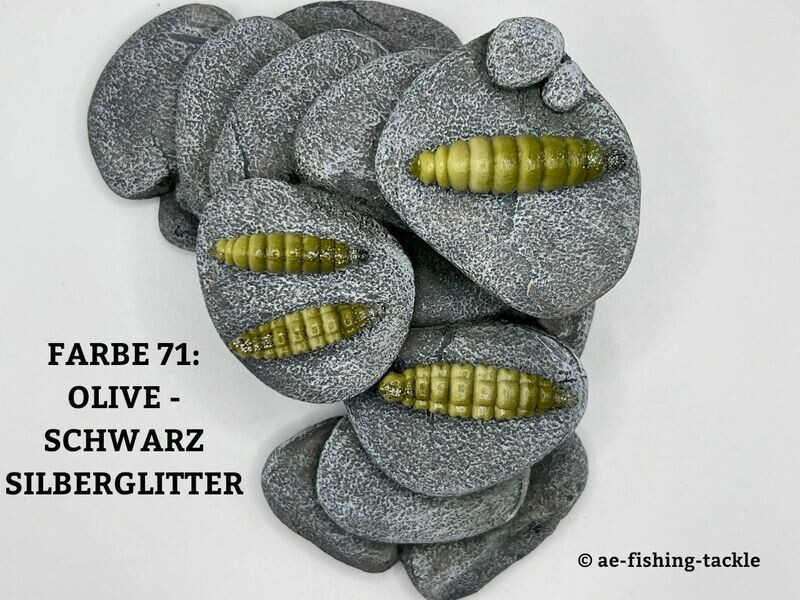 ACTIVA BIENENMADE, OLIVE - SCHWARZ / SILBERGLITTER, auftreibend, 30 mm