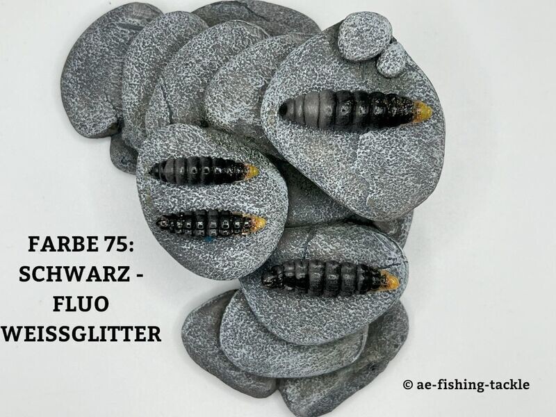 ACTIVA BIENENMADE, SCHWARZ - FLUO WEISSGLITTER, auftreibend, 30 mm