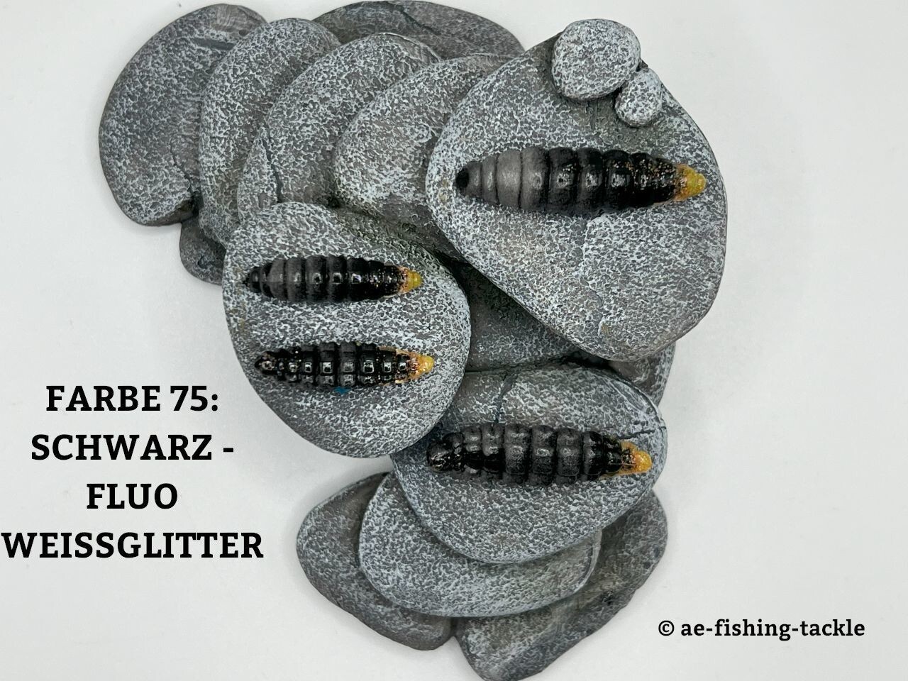 ACTIVA BIENENMADE, SCHWARZ - FLUO WEISSGLITTER, auftreibend, 40mm