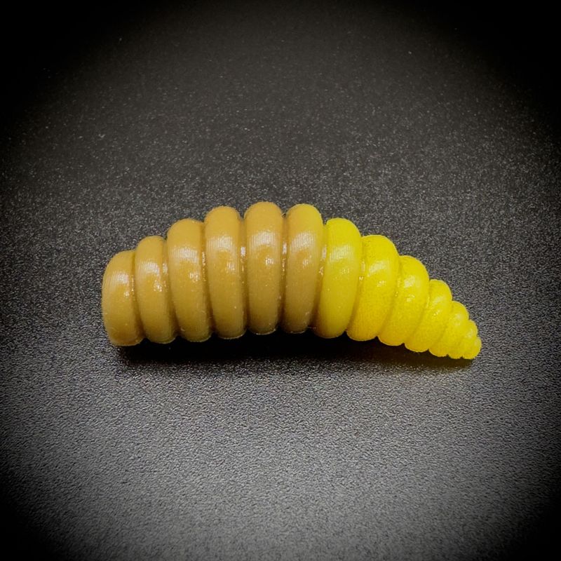 Larva XL 37mm 001 olive gelb