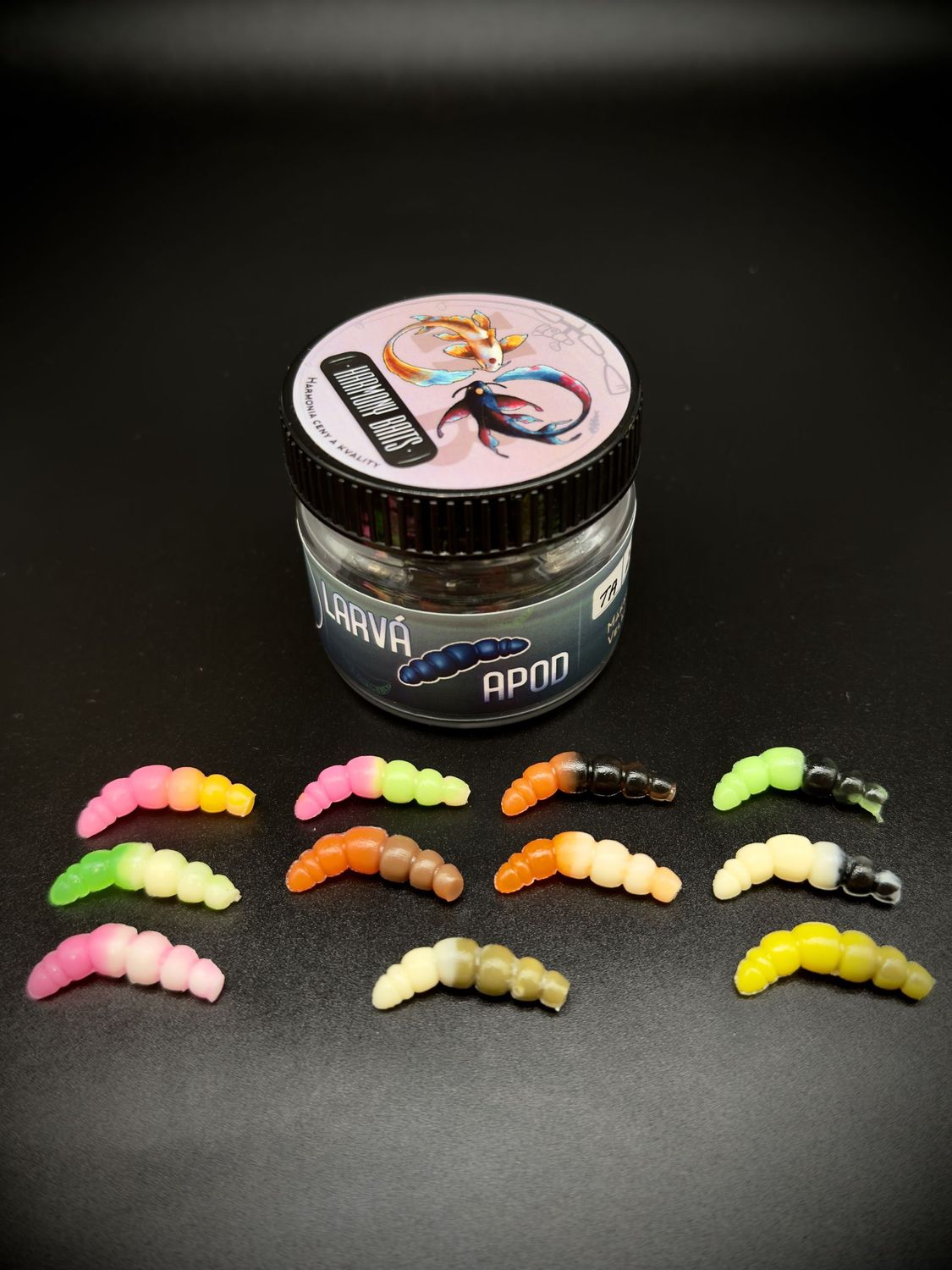 Larva Apod 28mm Mix zweifarbig