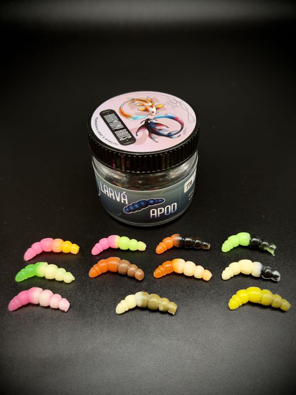 Larva Apod 28mm Mix zweifarbig