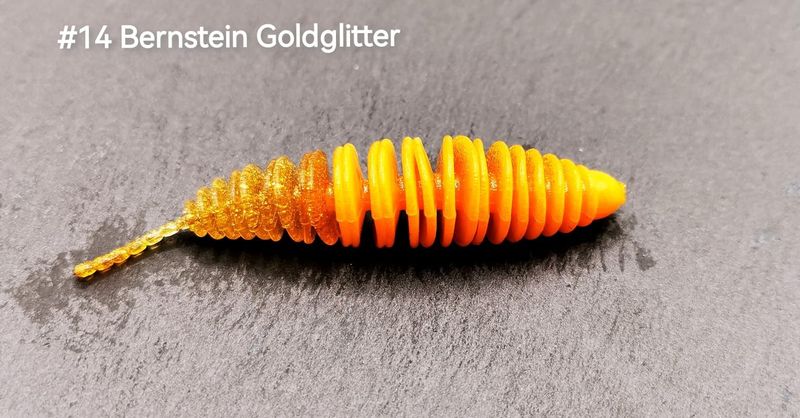 DER R.I.P 70mm - Bernstein Goldglitter- Code Ekki
