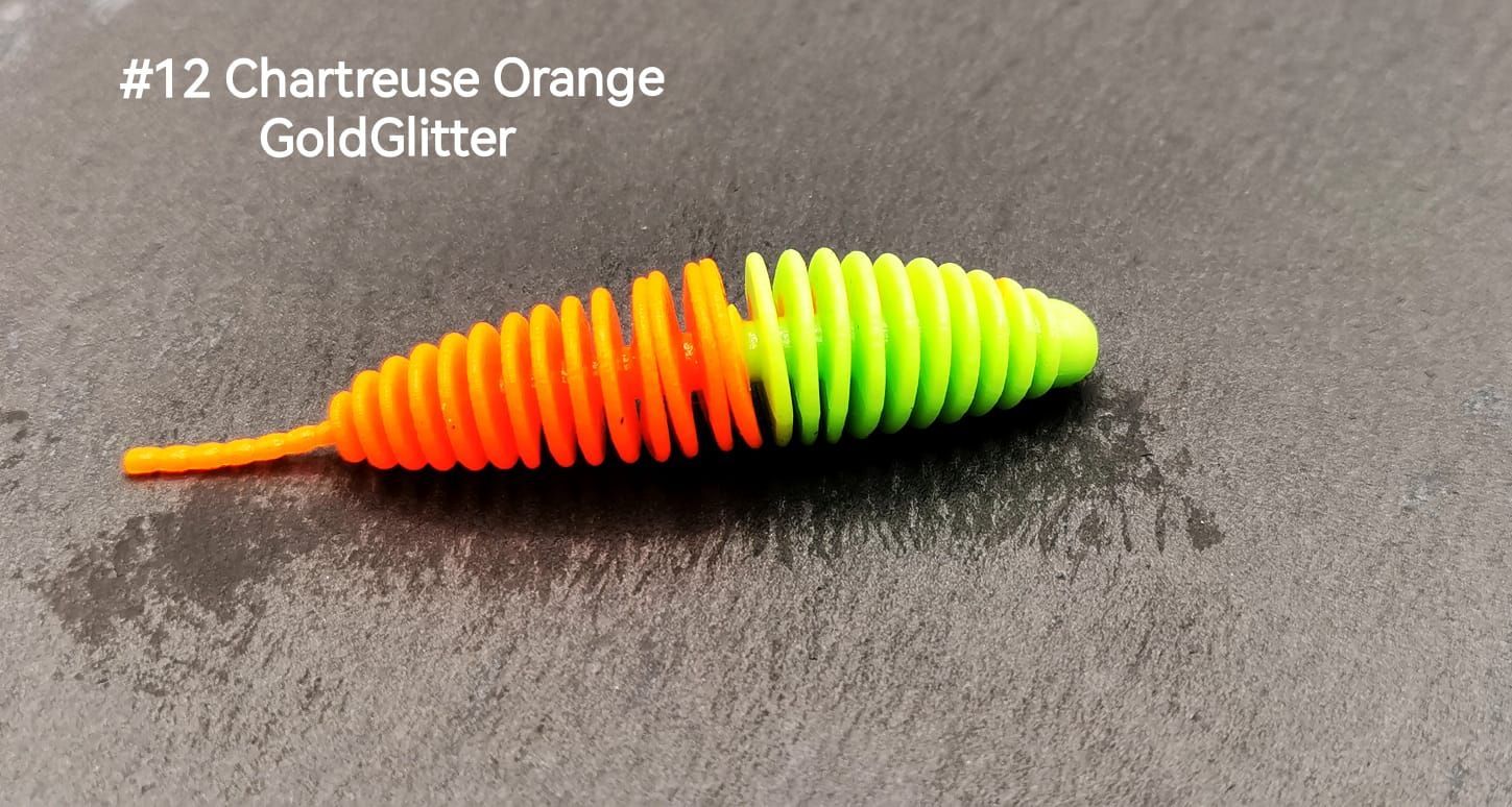 DER R.I.P 70mm - Chartreuse Orange Gold Glitter