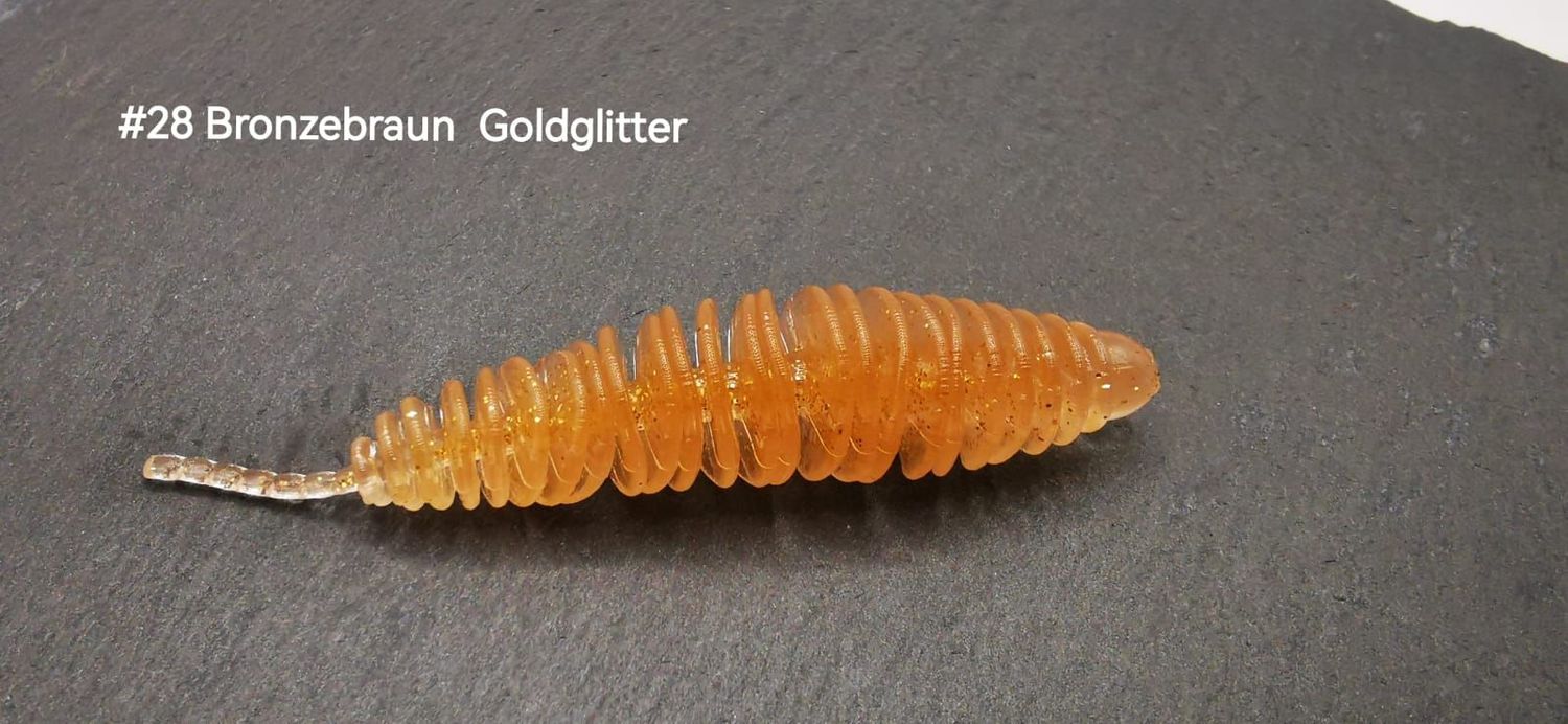 DER R.I.P 70mm - Bronzebraun Goldglitter
