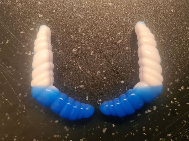 CurlyCatch weiss / blau
