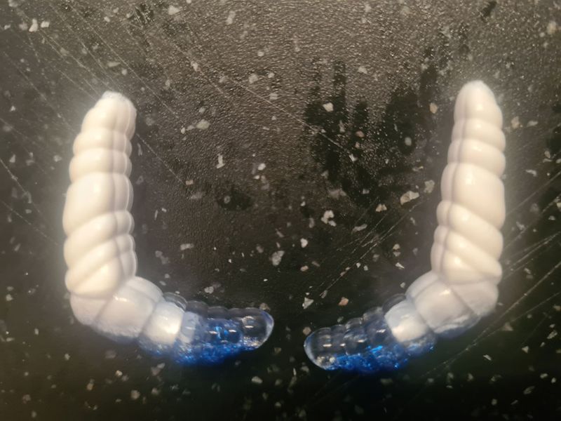 CurlyCatch weiss / ghostblueglitter