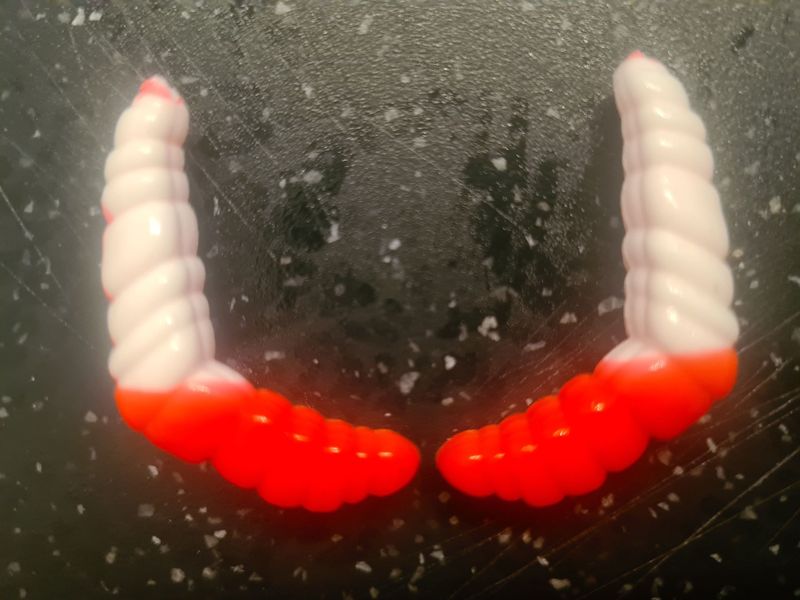 CurlyCatch weiss / rot