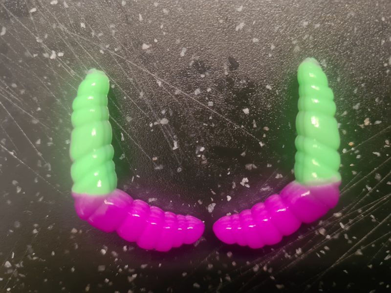 CurlyCatch chartreuse / purple