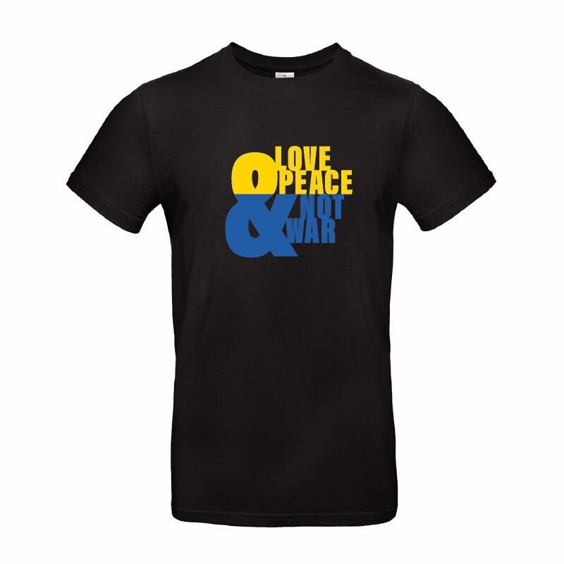 T-Shirt Ukraine Love & Peace Typo