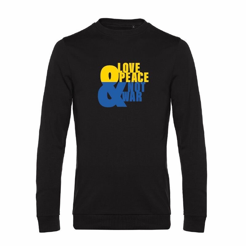 Sweatshirt Ukraine Love & Peace Typo