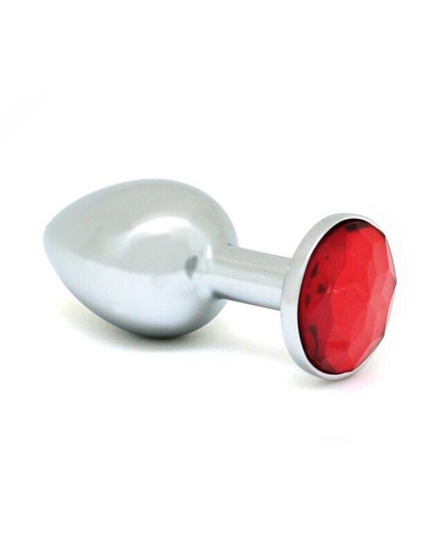Rimba Buttplug XS Met Kristal (Rood) Rimba Buttplug XS Met Kristal (Rood)