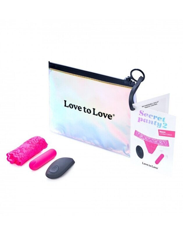 Love to Love - Secret Panty 2 - Panty Vibrator met Afstandsbediening - Roze Love to Love - Secret Panty 2 - Panty Vibrator met Afstandsbediening - Roze