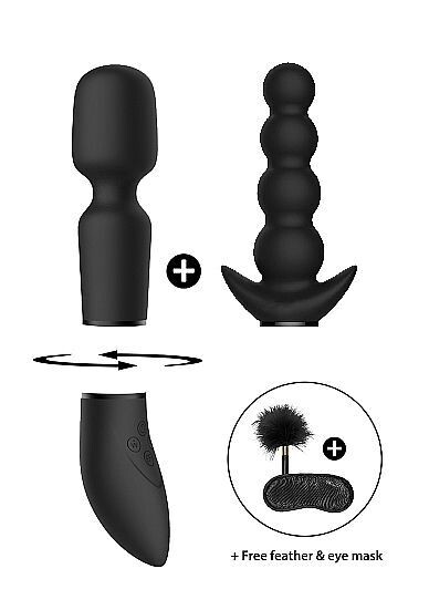 Pleasure Kit Nr. 3 - Vibrator met Verschillende Opzet Stukken Pleasure Kit Nr. 3 - Vibrator met Verschillende Opzet Stukken