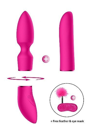 Pleasure Kit Nr. 4 - Vibrator met Verschillende Opzet Stukken Pleasure Kit Nr. 4 - Vibrator met Verschillende Opzet Stukken