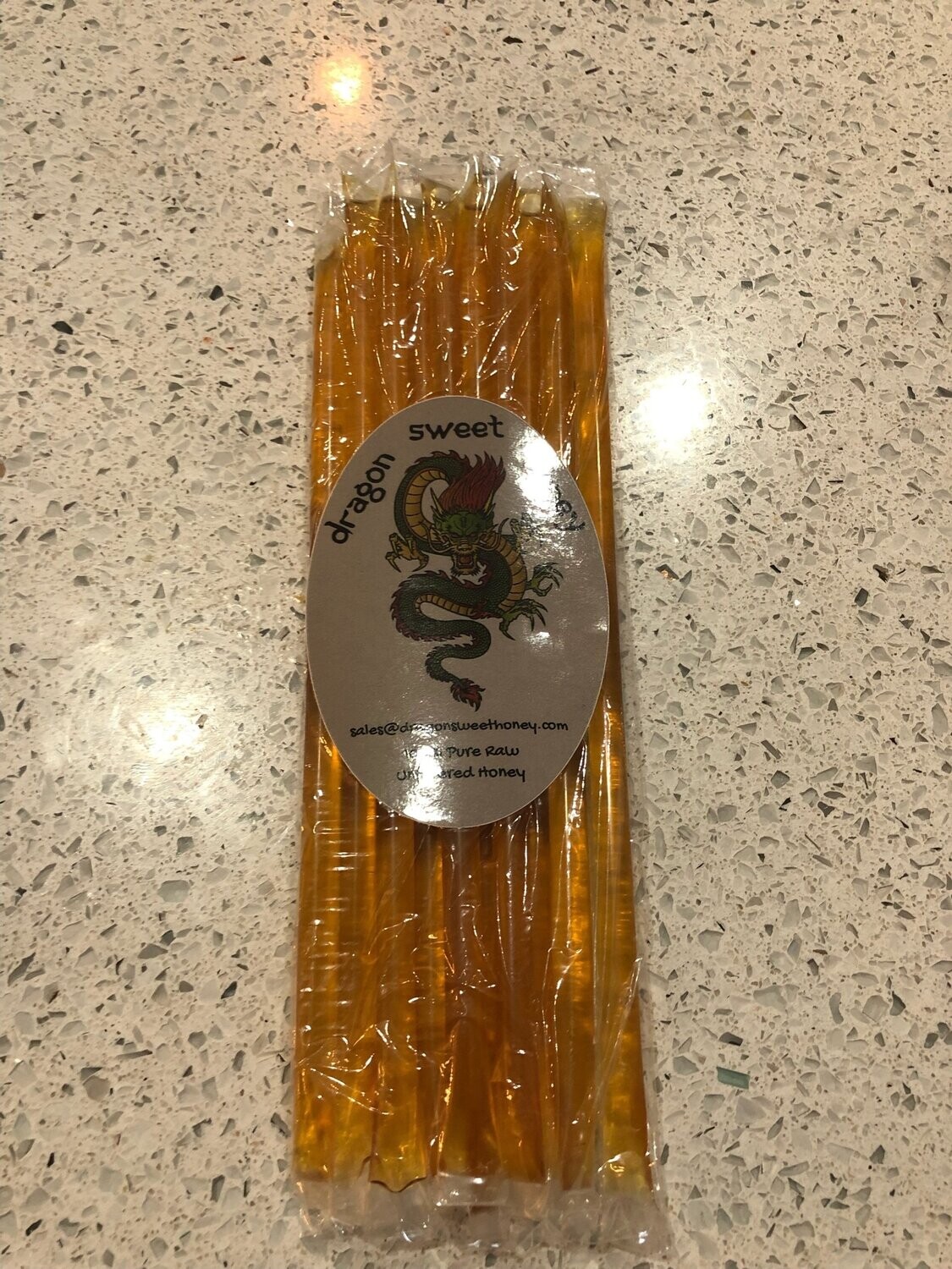 100% Pure, Raw Unfiltered Orange Blossom Honey Sticks