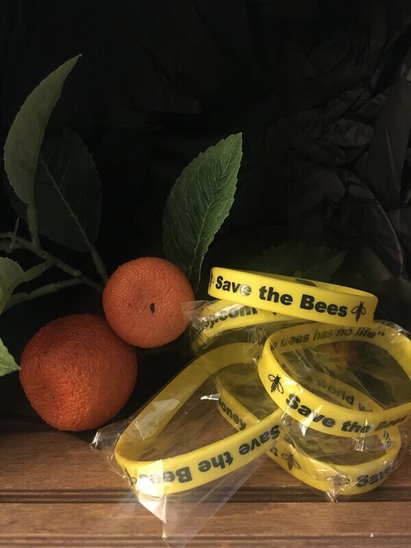 Save The Bees Wrist Bands