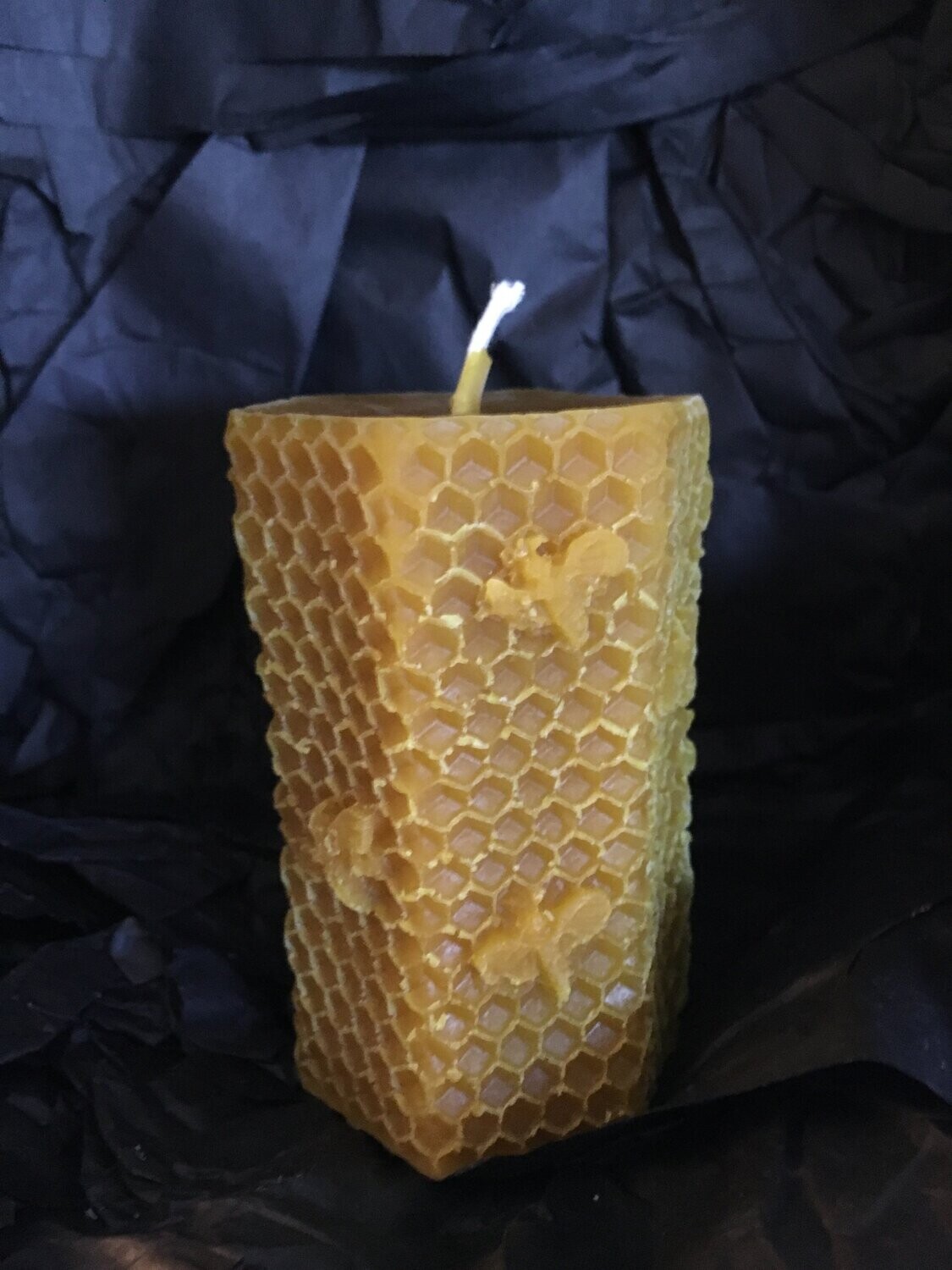 Honey Comb Pillar Candle