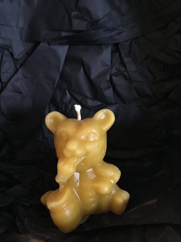 Honey Bear w/Pot Candle