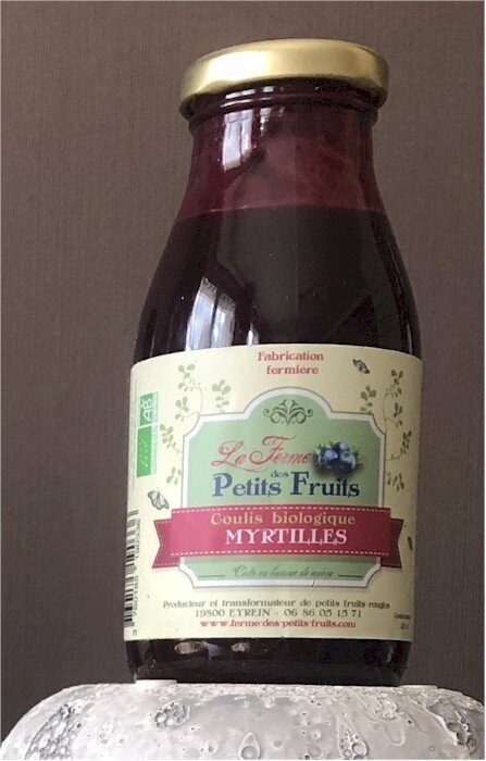 Coulis biologique de Myrtilles