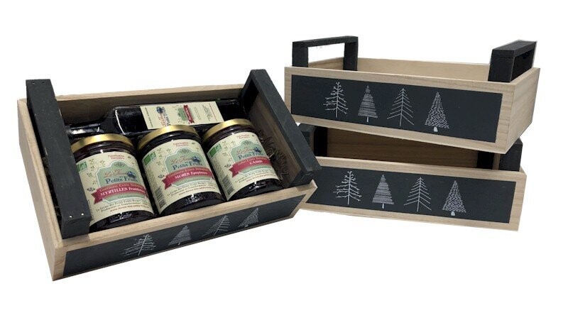 Coffret cadeau : confitures et sirop BIO Coffret cadeau : confitures et sirop BIO
