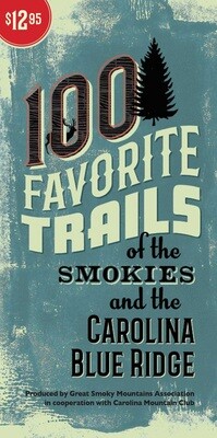 Book GSM Map 100 Favorite Trails Smokies/Carolina