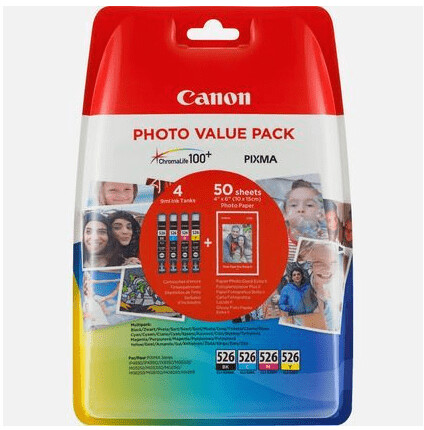 CANON CLI-526 C/M/Y/B PHOTO VALUE PACK
