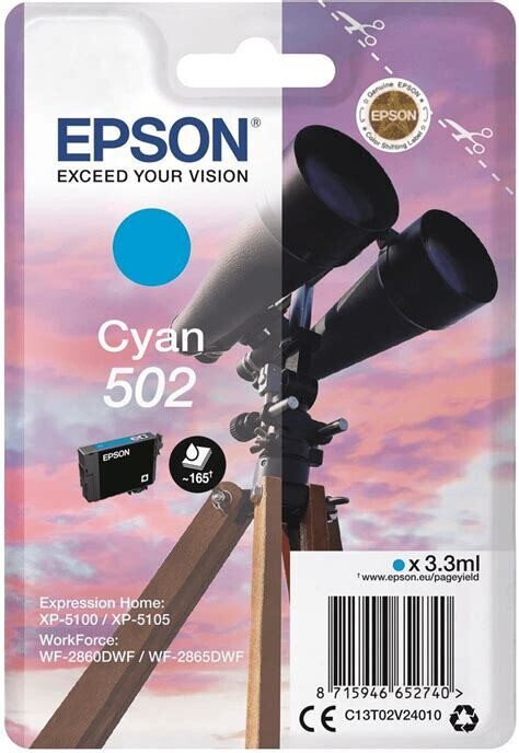 EPSON 502 CYAN INK