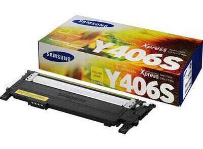 HP CLT-Y406S (Yield: 1,000 Pages) Yellow Laser Toner Cartridge