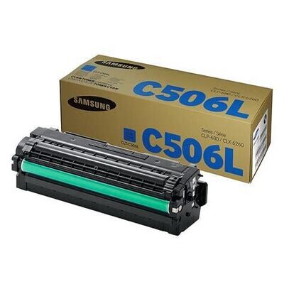 HP CLT-C506L (Yield: 3,500 Pages) Cyan Laser Toner Cartridge