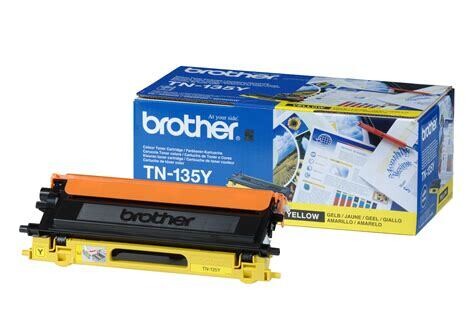 Brother TN-135Y (Yield: 4,000 Pages) Yellow Toner Cartridge