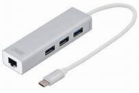 Digitus USB Type C 3 Port Hub + Ethernet