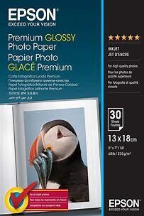 Epson Premium Inkjet Photo Paper - 130 mm x 180 mm - Glossy - 30 Sheet