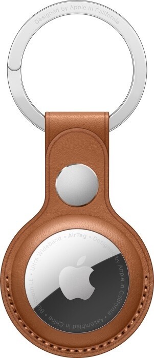 Apple AirTag Leather Key Ring Saddle Brown (MX4M2ZM/A)